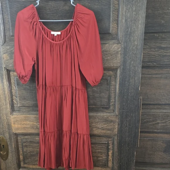 Z Supply | Dresses | Z Supply Orange Red Tiered Ruffled Midi Sundress |  Poshmark